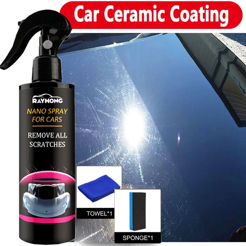 Car Wax Ceramic Coating - セラミックコーティング車用ペイントミラーシャインクリスタルワックススプレーナノ疎水性防汚自動車ディテールカーケア製品