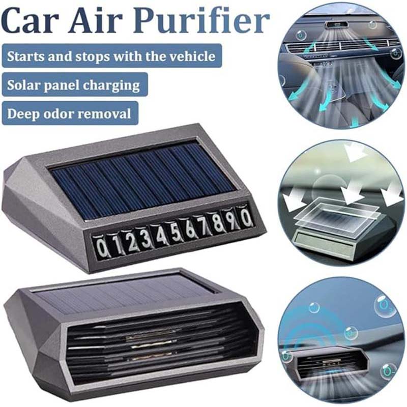 Odor Eliminator Car - 太陽光発電車用空気清浄機オゾン発生器アニオン消臭剤オゾン発生器携帯電話番号車用空気清浄機