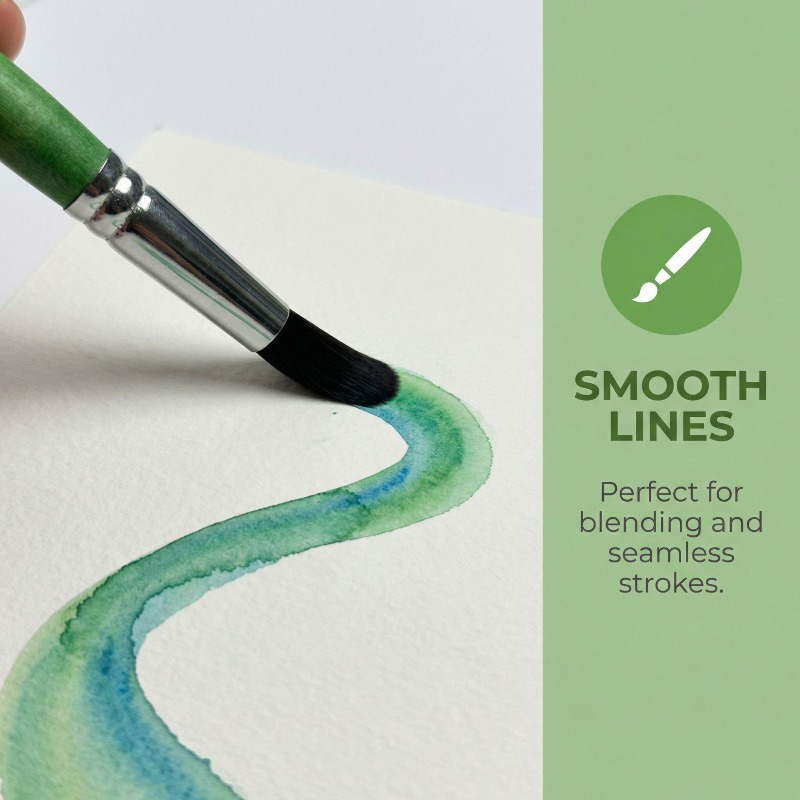 6ピースミニトラベルペイントブラシバッグセットアート水彩/ガ - Detailing Brush Set のレビューと価格