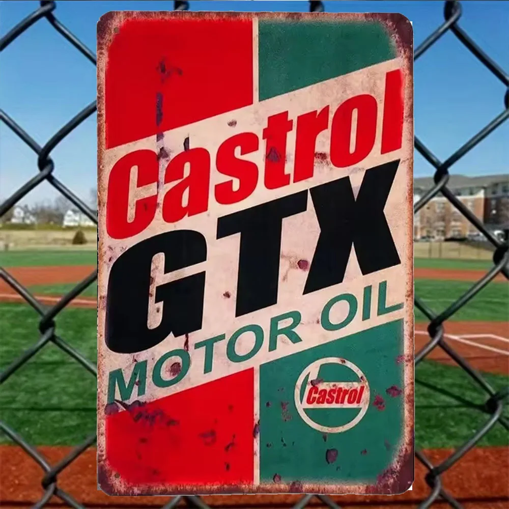 ヴィンテージカストロールGTXモーターオイルのブリキ看板、レ - Castrol Oil Gtx のレビューと価格