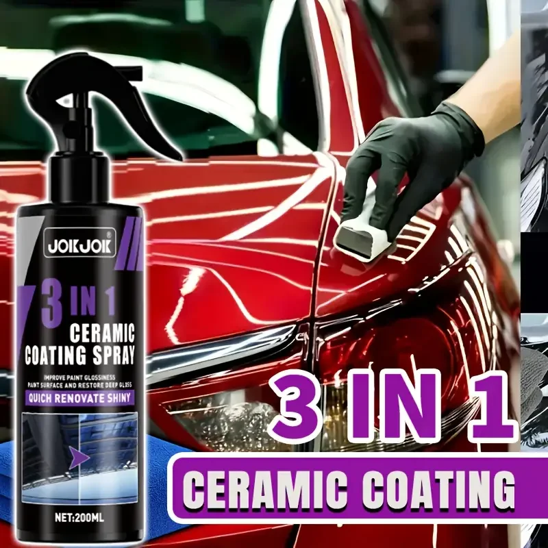 3 in 1 カーセラミック液体コーティングスプレー ナノク - Car Wax Ceramic Coating のレビューと価格